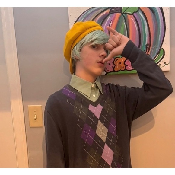 Other - Baby Saja Kpop Demon Hunters Costume Set Yellow Hat Teal Wig Collar Netflix Look